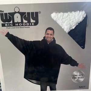Navy The Oodie Big Hoodie Plush
Oversized Wearable Blanket New In Box
One Size